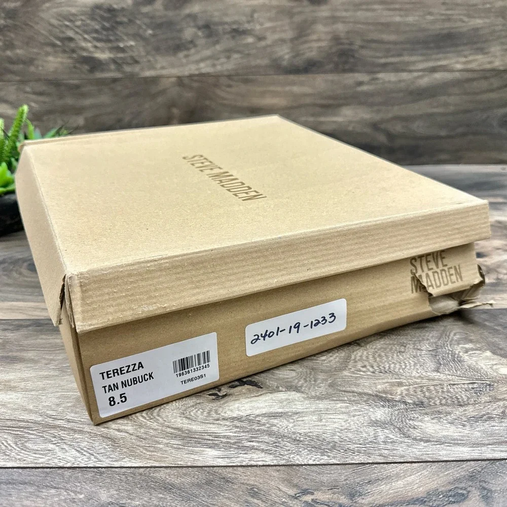 Steve Madden 8.5M Terezza Tan Nubuck Pull On Pointed Toe Western Ankle Bootie - Picture 11 of 12